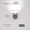 Conduit U Box Dimensions