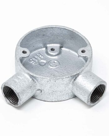 20mm conduit Angle Box Galvanised