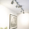 Ceiling mounted 4 spotlight bar